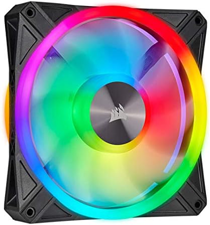 Corsair QL Series QL140 RGB 140mm LED Fan, Single Pack, Black (CO-9050099-WW)