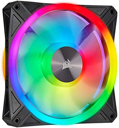 Corsair QL Series QL140 RGB 140mm LED Fan, Single Pack, Black (CO-9050099-WW)